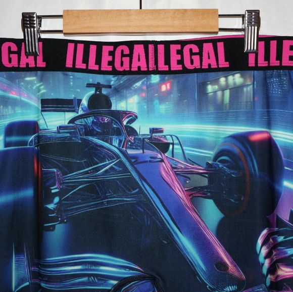 KRUSH Formula 1 Blue & Pink Boxer Briefs. Large. NWT. - Picture 7 of 9